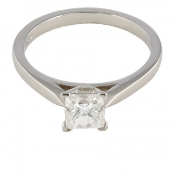 Platinum Diamond 0.98cts solitaire Ring size N½